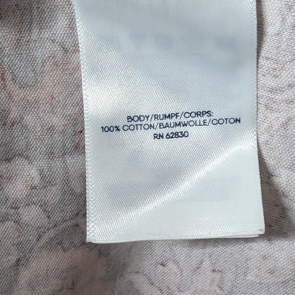 Lands End Womens Dress Size XL Red Long Sleeve Floral Flowers Flaw - Picture 4 of 5